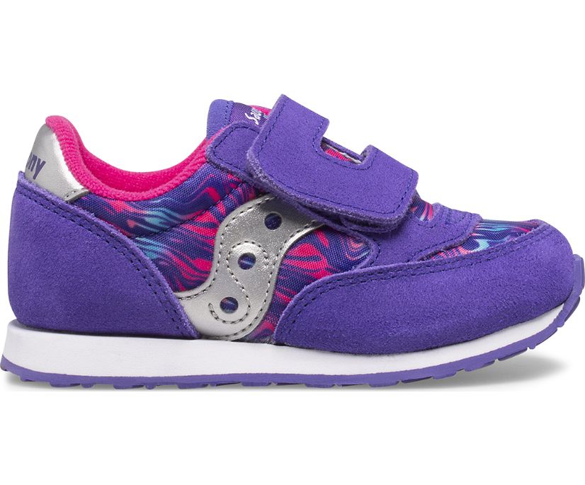 Saucony Baby Jazz Hook & Loop Kids\' Sneakers Purple | AU 727NWYB